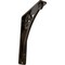 Ekena Millwork Crawley Wrought Iron Bracket, (Single center brace), Antiqued Brass 1 1/2"W x 5 1/2"D x 8"H BKTM01X05X08SCRABS - alternate 1